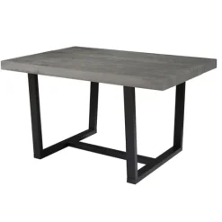 Kirkland's Home Gray Solid Wood Madelyn Dining Table- Dining Tables