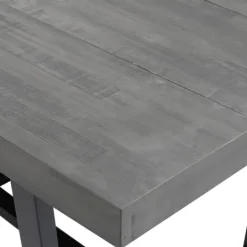 Kirkland's Home Gray Solid Wood Madelyn Dining Table- Dining Tables