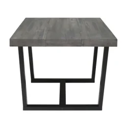 Kirkland's Home Gray Solid Wood Madelyn Dining Table- Dining Tables