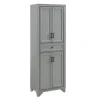 Kirkland's Home Gray Tara Pantry Cabinet- Cabinets & Sideboards