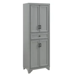Kirkland's Home Gray Tara Pantry Cabinet- Cabinets & Sideboards