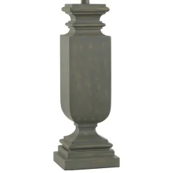 Kirkland's Home Gray Traditional Rectangular Table Lamp- Table Lamps