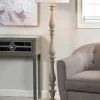 Kirkland's Home Gray Traditional Spindle Floor Lamp- Floor Lamps