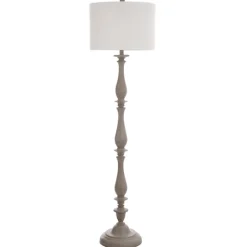 Kirkland's Home Gray Traditional Spindle Floor Lamp- Floor Lamps