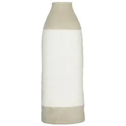 Kirkland's Home Gray Two Tone Stoneware Coastal Vase- Vases