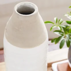 Kirkland's Home Gray Two Tone Stoneware Coastal Vase- Vases