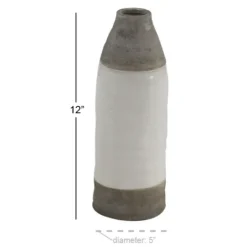 Kirkland's Home Gray Two Tone Stoneware Coastal Vase- Vases