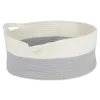 Kirkland's Home Gray Two-Tone Rope Cat Ear Basket- Baskets & Boxes