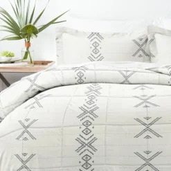 Kirkland's Home Gray Urban Stitch King 3-Pc. Comforter Set- Comforters