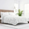 Kirkland's Home Gray Vines Reversible 2-Pc. Twin Quilt Set- Quilts