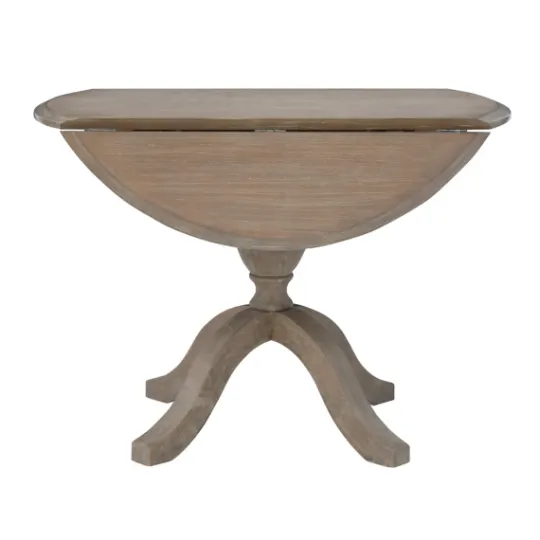 Kirkland's Home Gray Wash Drop Leaf Dining Table- Dining Tables