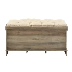 Kirkland's Home Gray Wash Entryway Bench And Storage Bins- Benches & Ottomans