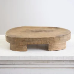 Kirkland's Home Gray Wash Mango Wood Riser- Decorative Accents