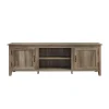 Kirkland's Home Gray Wash Wood Grooved Door Tv Stand- Tv Stands & Media Consoles