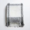 Kirkland's Home Gray Windowpane Faux Mohair Throw- Blankets & Throws
