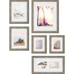 Kirkland's Home Gray Wood 6-Pc. Gallery Wall Picture Frame Set- Gallery Wall Frames
