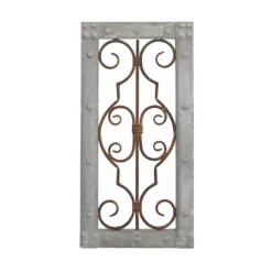 Kirkland's Home Gray Wood Traditional Scroll Wall Plaque- Wall Plaques