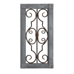 Kirkland's Home Gray Wood Traditional Scroll Wall Plaque- Wall Plaques