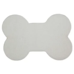 Kirkland's Home Gray Woof Bone Pet Bowl Mat- Kitchen & Floor Mats
