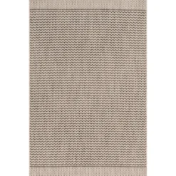 Kirkland's Home Gray Zig Zag Stripe Outdoor Area Rug, 7X10- Outdoor Rugs