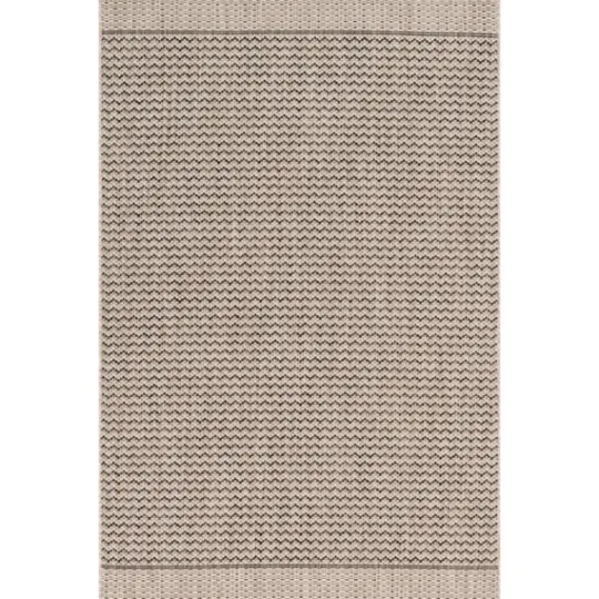 Kirkland's Home Gray Zig Zag Stripe Outdoor Area Rug, 7X10- Outdoor Rugs