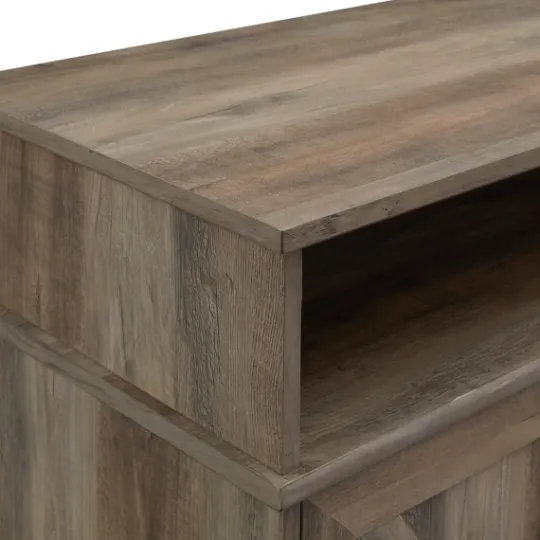 Kirkland's Home Graywash Rustic Fireplace Cabinet- Tv Stands & Media Consoles