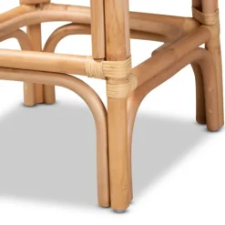Kirkland's Home Greek Natural Rat Woven Counter Stool- Bar Stools & Counter Height Stools