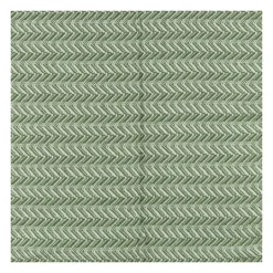 Kirkland's Home Green And Ivory Chevron Cotton Throw- Blankets & Throws