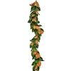 Kirkland's Home Green And Orange Magnolia Leaf Garland- Arrangements & Greenery
