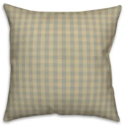 Kirkland's Home Green And Yellow Plaid Pillow- Pillows