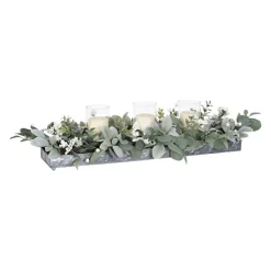 Kirkland's Home Green Eucalyptus Galvanized Centerpiece- Arrangements & Greenery