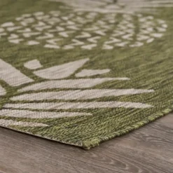 Kirkland's Home Green Pineapple Outdoor Area Rug, 7X9- Outdoor Rugs