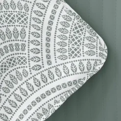 Kirkland's Home Green Scalloped Reversible 3-Pc. Queen Quilt Set- Quilts