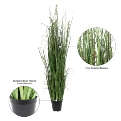 Kirkland's Home Green Sheep Grass Potted Plant- Trees & Topiaries