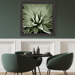 Kirkland's Home Green Succulent Iii Framed Canvas Art- Framed Art