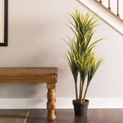 Kirkland's Home Green Yucca Tree In Black Planter- Trees & Topiaries