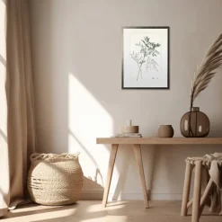 Kirkland's Home Greenery Botanical Iv Pewter Framed Art Print- Framed Art