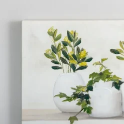 Kirkland's Home Greenery In Bottle Vases Canvas Art Print- Canvas Art