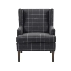Kirkland's Home Grid Plaid Upholstered Martha Stewart Accent Chair- Accent Chairs