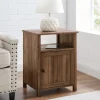 Kirkland's Home Grooved Door Barnwood Side Table- Accent & End Tables