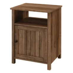 Kirkland's Home Grooved Door Barnwood Side Table- Accent & End Tables