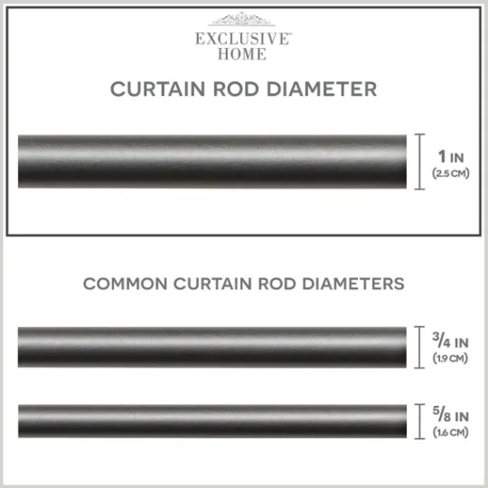Kirkland's Home Gunmetal Hyde Wrap Around Curtain Rod, 120 In.- Curtain Rods & Hardware