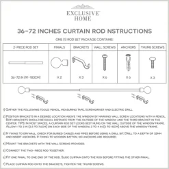 Kirkland's Home Gunmetal Open Sphere Curtain Rod, 72 In.- Curtain Rods & Hardware