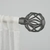 Kirkland's Home Gunmetal Open Sphere Curtain Rod, 120 In.- Curtain Rods & Hardware