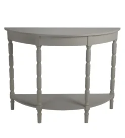 Kirkland's Home Half Round Wood Console Table- Console Tables