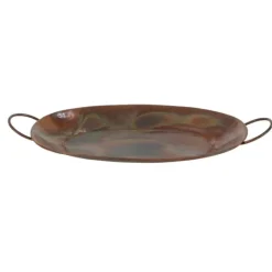 Kirkland's Home Hammered Copper 3-Pc. Iridescent Tray Set- Decorative Trays