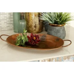 Kirkland's Home Hammered Copper 3-Pc. Iridescent Tray Set- Decorative Trays