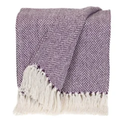 Kirkland's Home Hand Loomed Herringbone Throw- Blankets & Throws