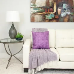 Kirkland's Home Hand Loomed Herringbone Throw- Blankets & Throws
