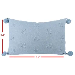 Kirkland's Home Hand Stitched Floral Lumbar Pillow- Pillows
